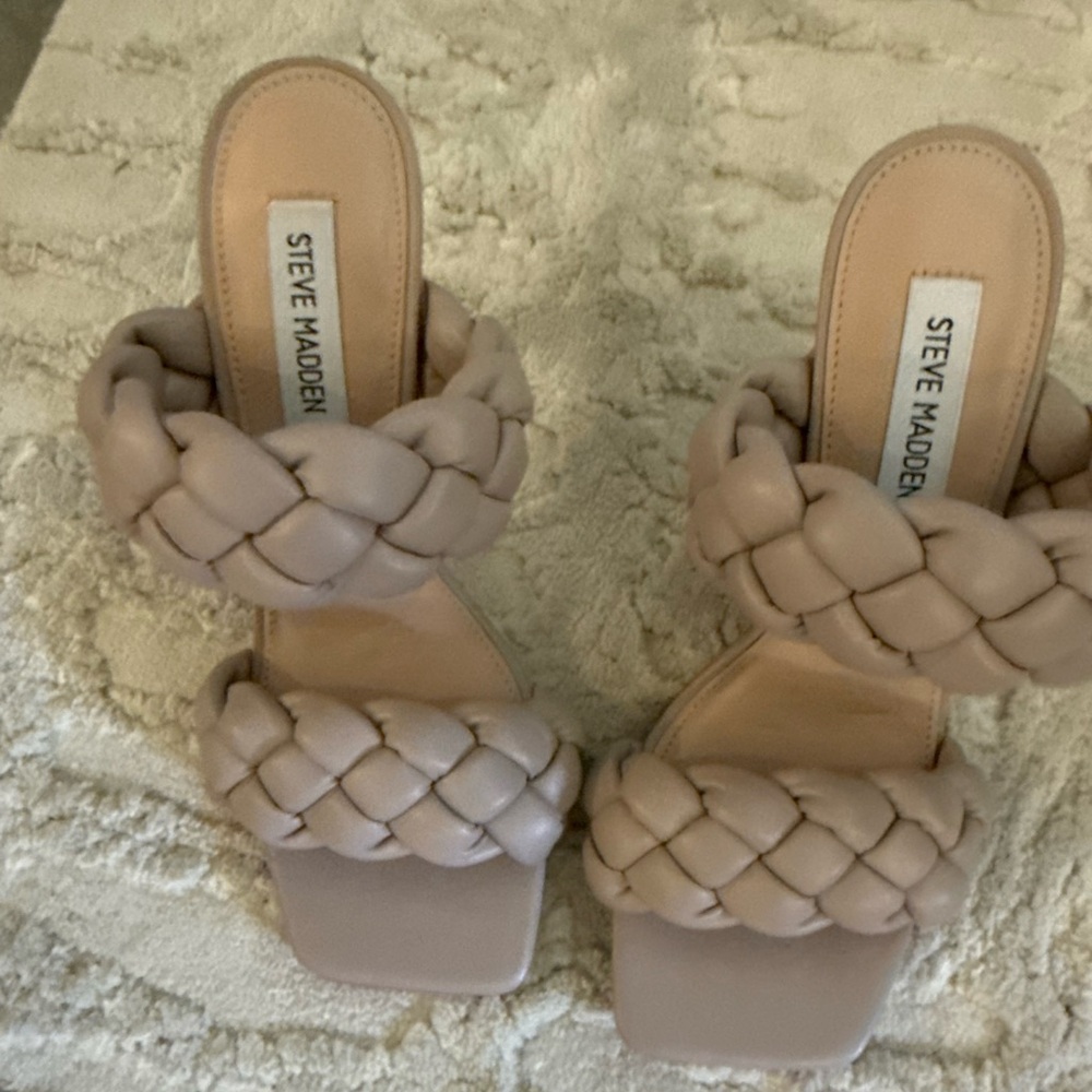 Steve Madden Women's Braided Heels - Cream